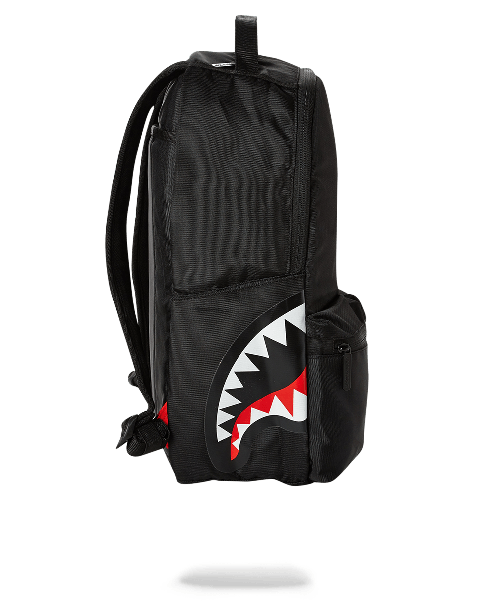 SPRAYGROUND® BACKPACK DOUBLE CARGO SIDE SHARK (BLACK)