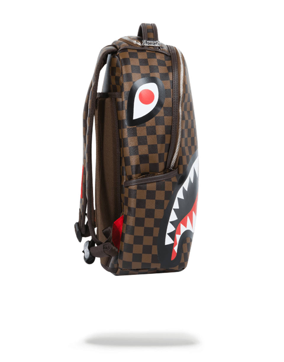 SPRAYGROUND® BACKPACK SLEEK SHARKS IN PARIS (BROWN)