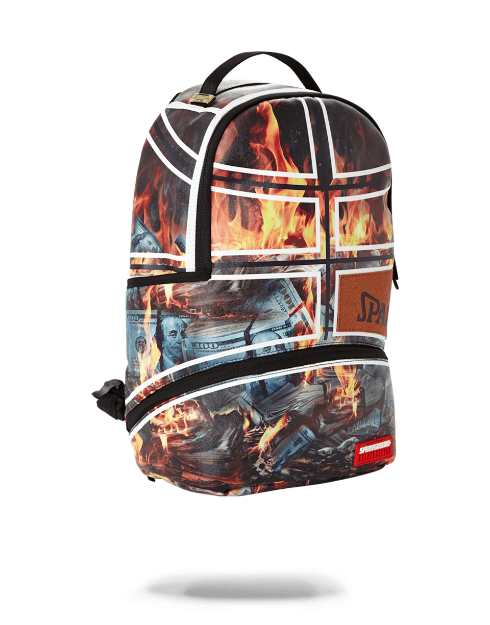 SPRAYGROUND® BACKPACK SPALDING X SPRAYGROUND FIRE MONEY BACKPACK