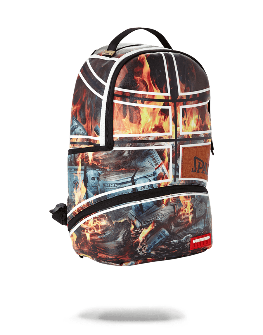 SPRAYGROUND® BACKPACK SPALDING X SPRAYGROUND FIRE MONEY BACKPACK