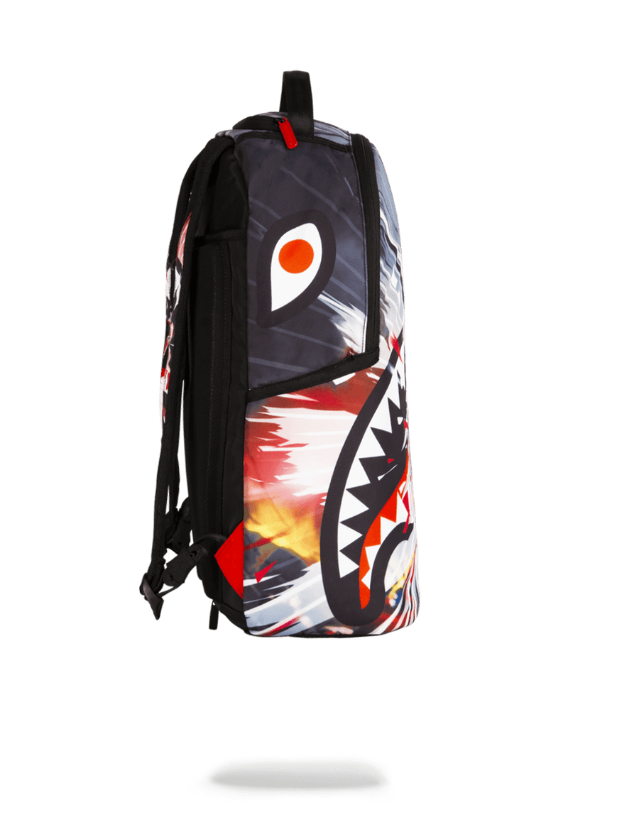 Sprayground Chenille Black Camo Shark Backpack