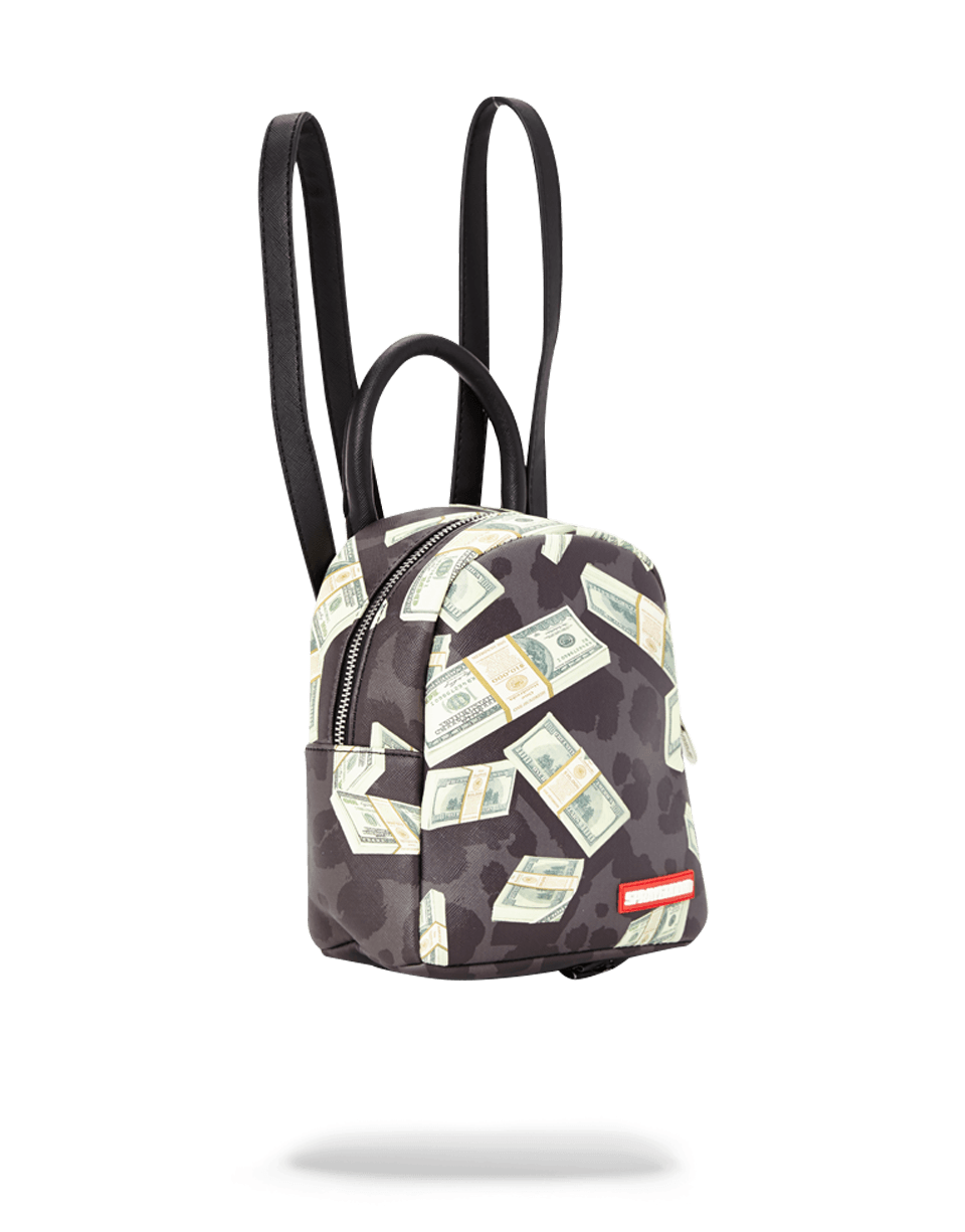 SPRAYGROUND® MINI MONEY ON BLACK LEOPARD PRINT MINI