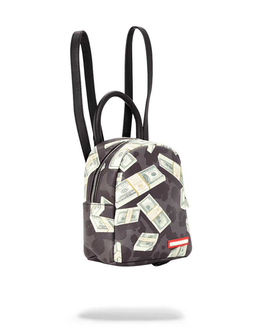 SPRAYGROUND® MINI MONEY ON BLACK LEOPARD PRINT MINI