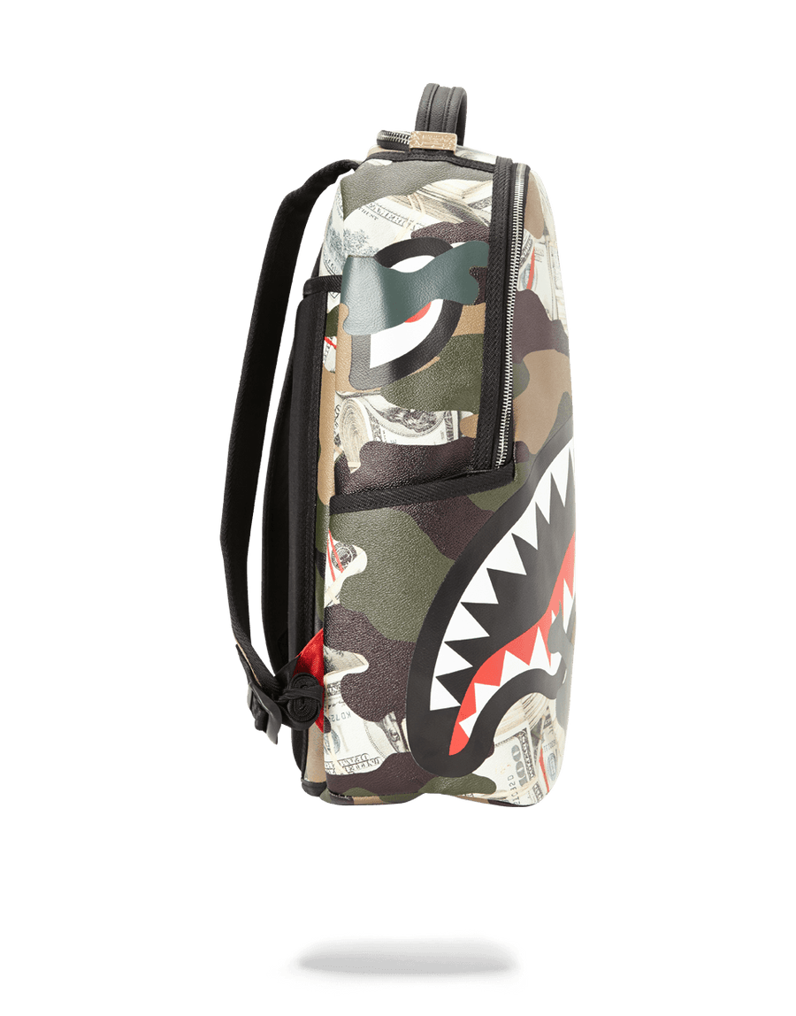 Sprayground camo money shark discount