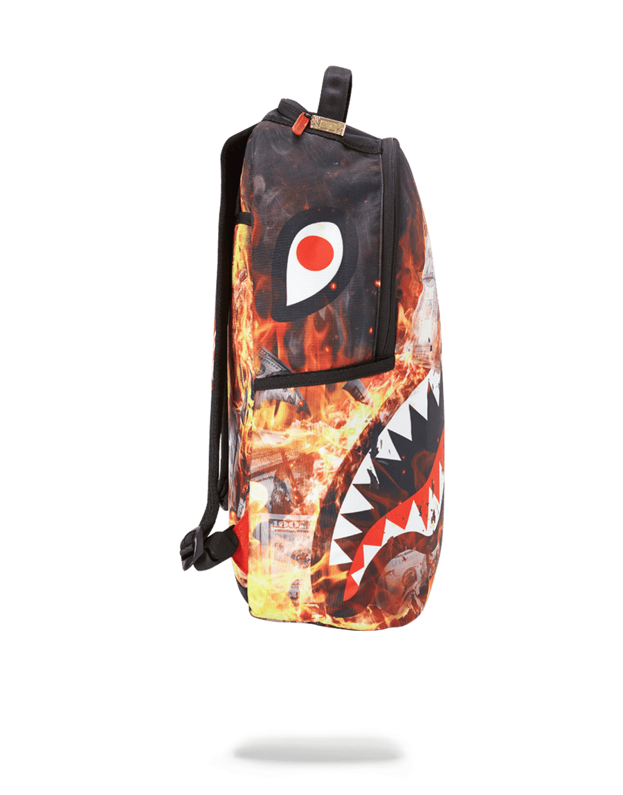 Sprayground Unisex Shark Bite Money Explosion Backpack 910B4544NSZ Brown