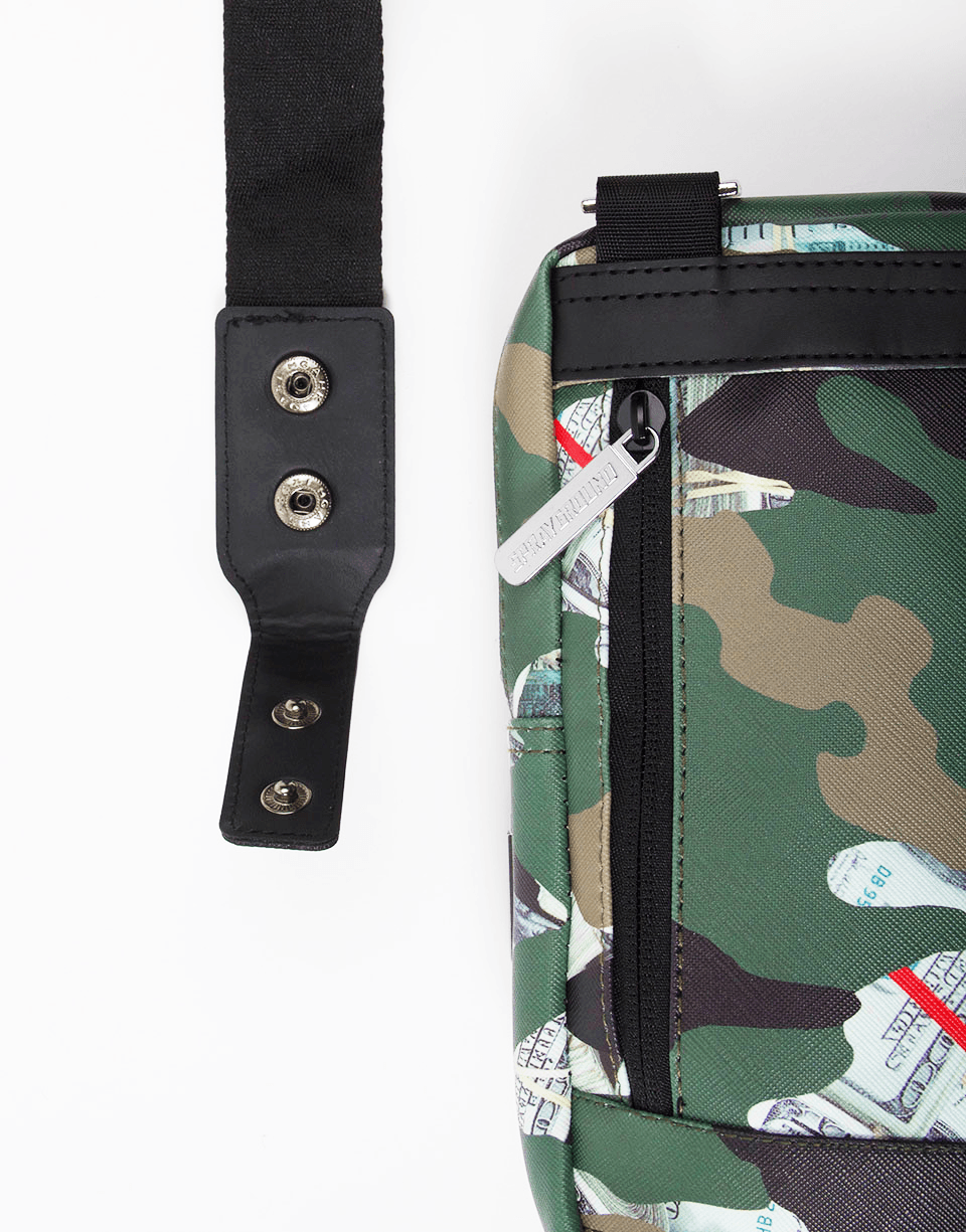 SPRAYGROUND® SLING CAMO MONEY SHARK SLING