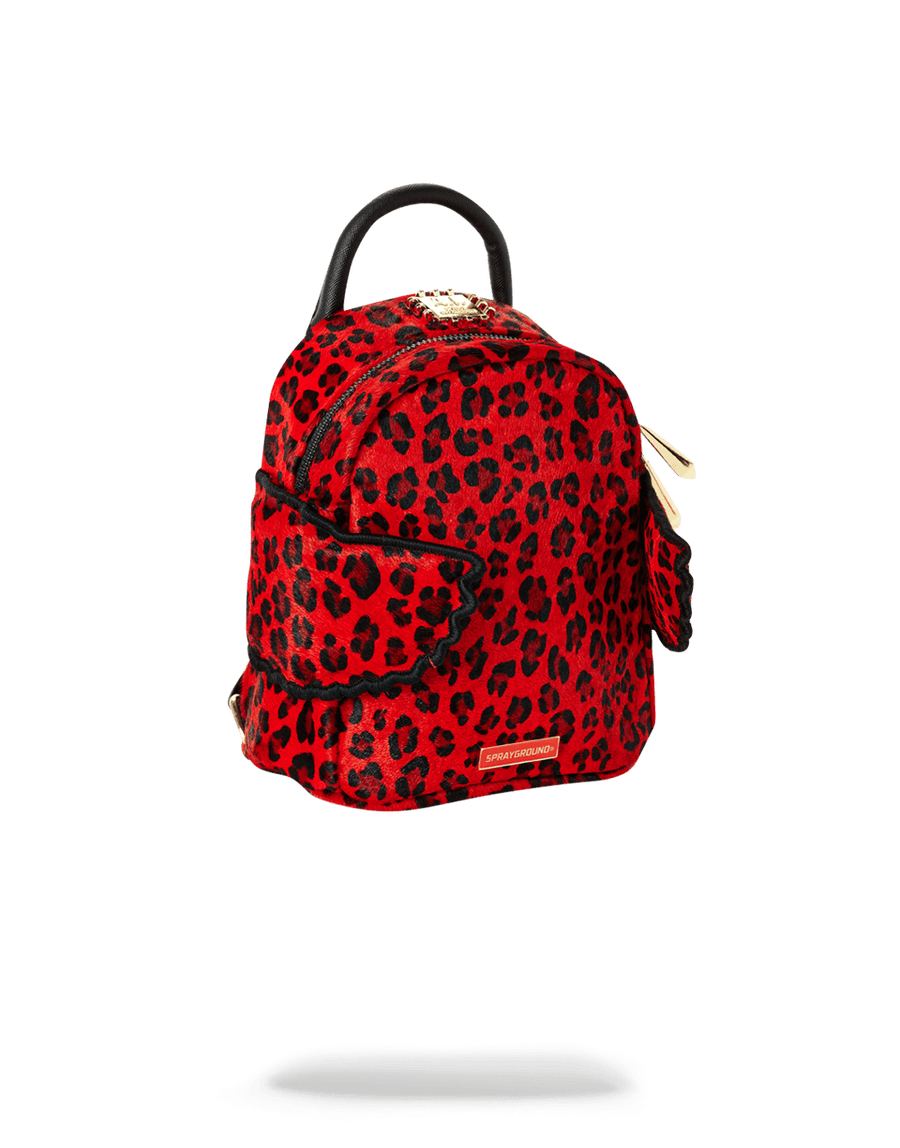 SPRAYGROUND® WOMENS BACKPACK RED LEOPARD ANGEL (PONY HAIR)