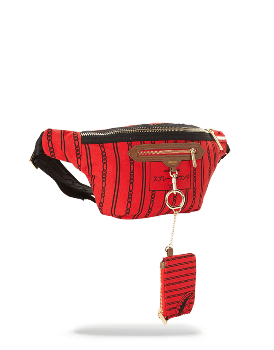 SPRAYGROUND® CROSS BODY REVERSE SHARKS IN PARIS CROSSBODY (RED)