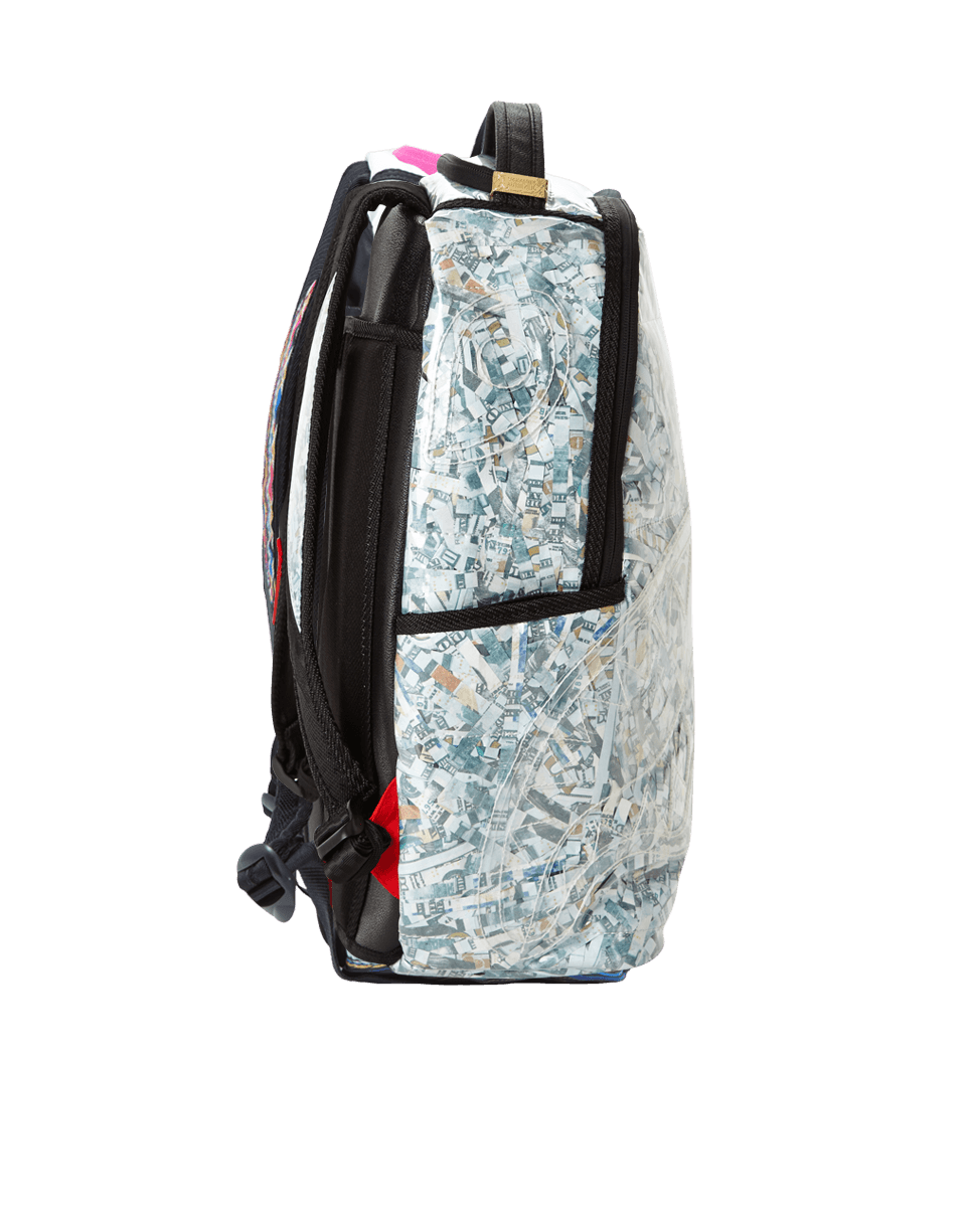 SPRAYGROUND® BACKPACK COUNTERFEIT (VINYL SHREDDED MONEY)