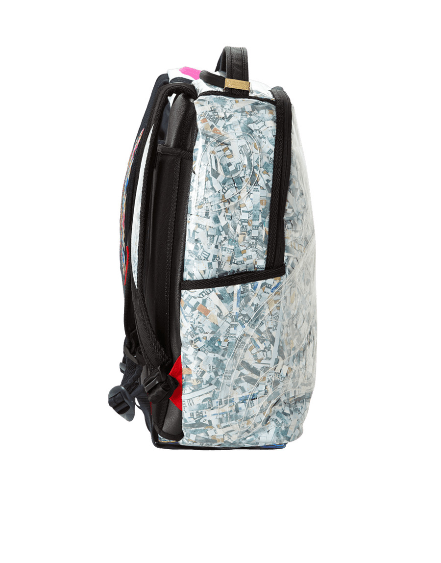 Sprayground Counterfeit (Vinyl Shredded Money) Backpack