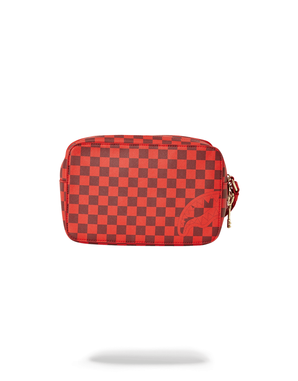 SPRAYGROUND® TOILETRY SHARKS IN PARIS RED TOILETRY AKA MONEY BAGS