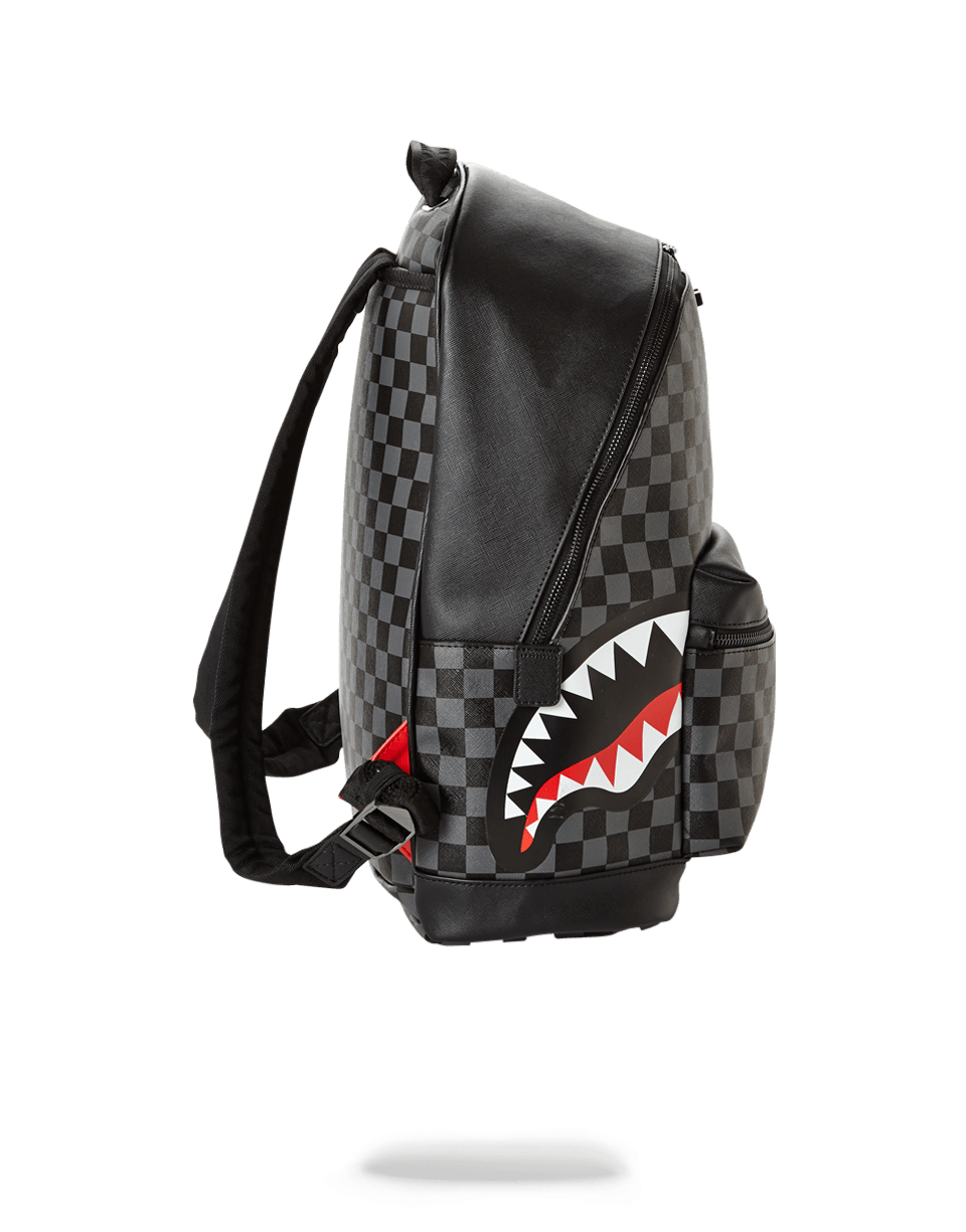 SHARKS IN PARIS BLACK CHECKERED EDITION SPRAYGROUND
