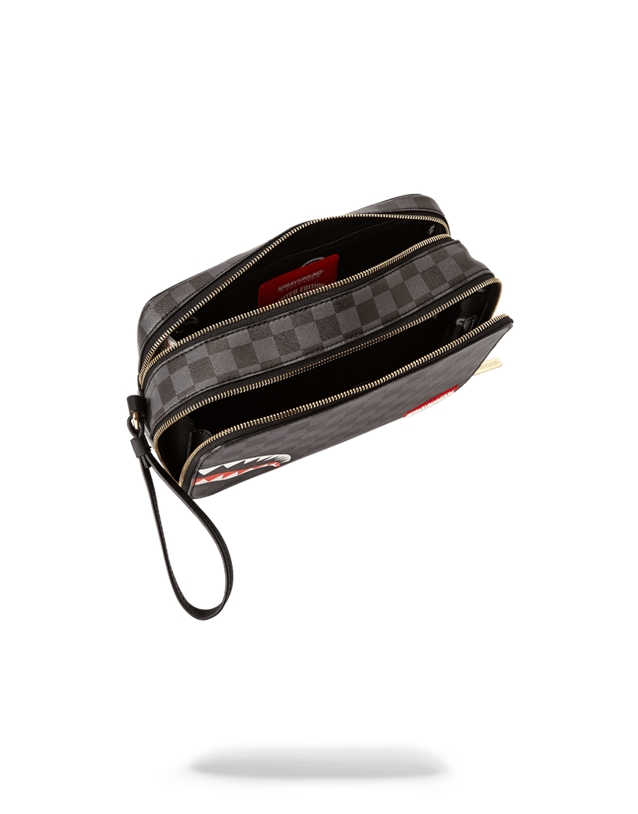 Sprayground Money Checkered Messenger Bag in Black