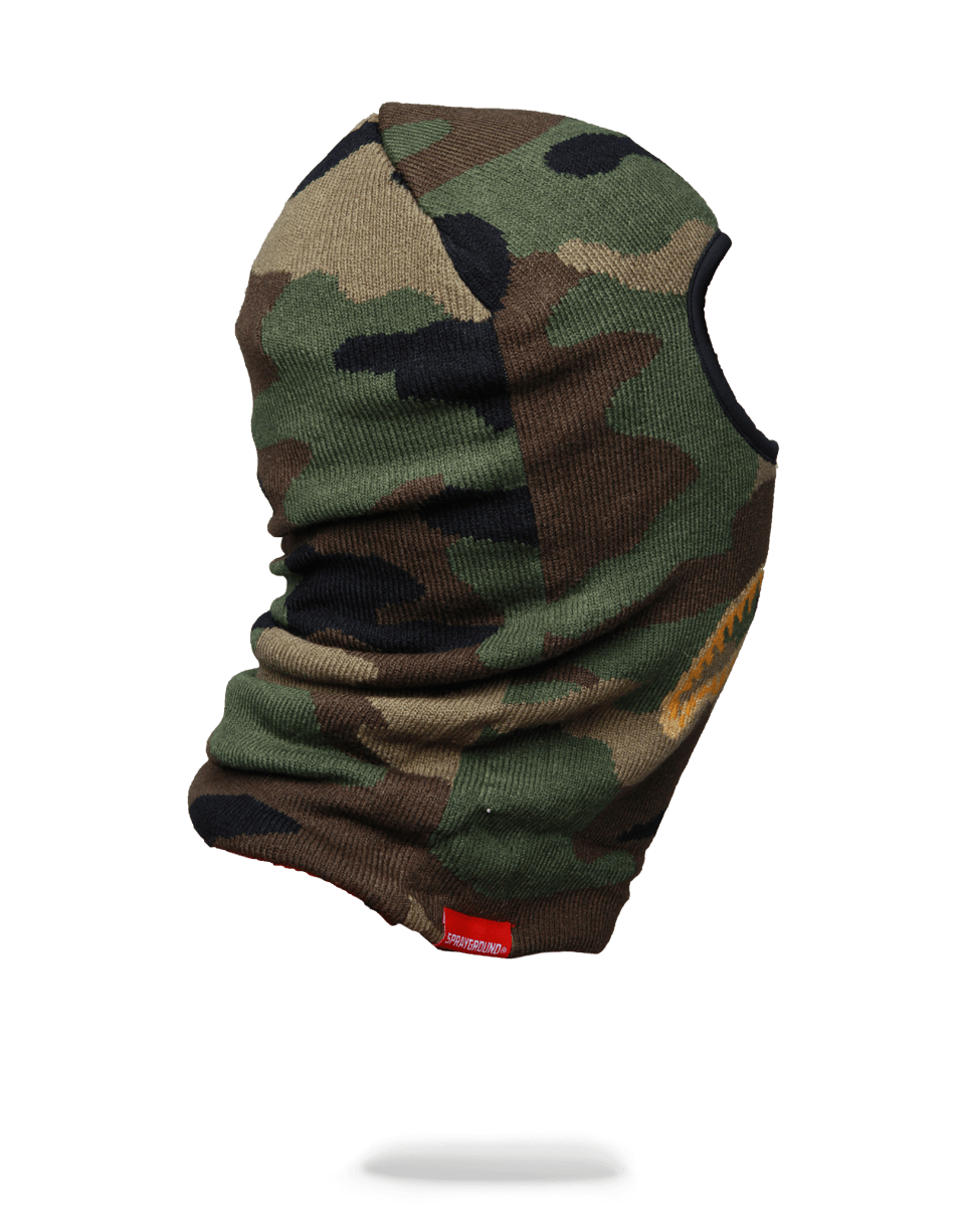 SPRAYGROUND® SKI MASK GOLD KNIT SHARK MOUTH SKI MASK