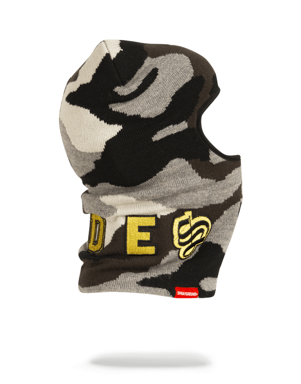 SPRAYGROUND® SKI MASK DESTROY SKI MASK (GOLD CAMO)