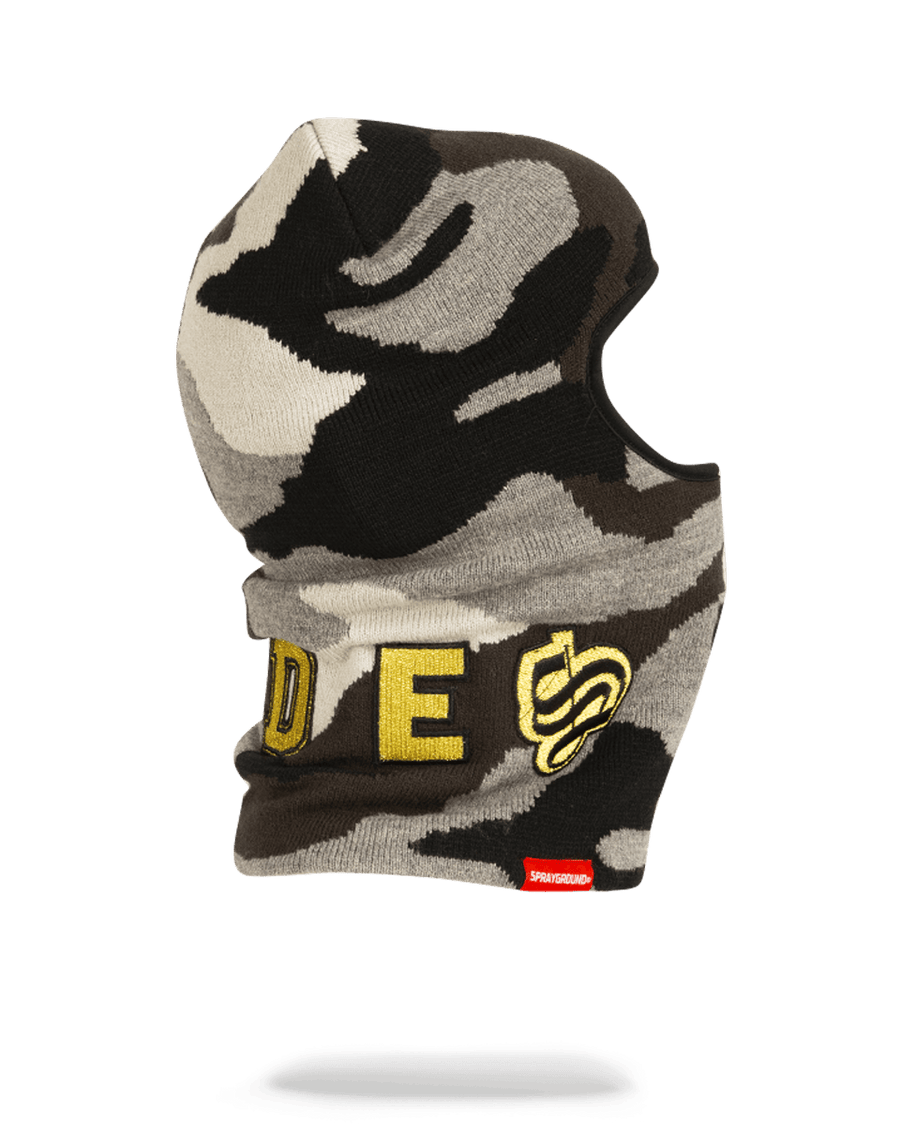 SPRAYGROUND® SKI MASK DESTROY SKI MASK (GOLD CAMO)