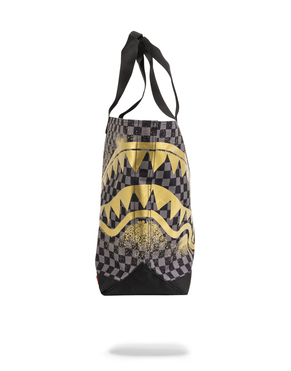SPRAYGROUND® TOTE SHARKS IN PARIS GOLD STENCIL TOTE