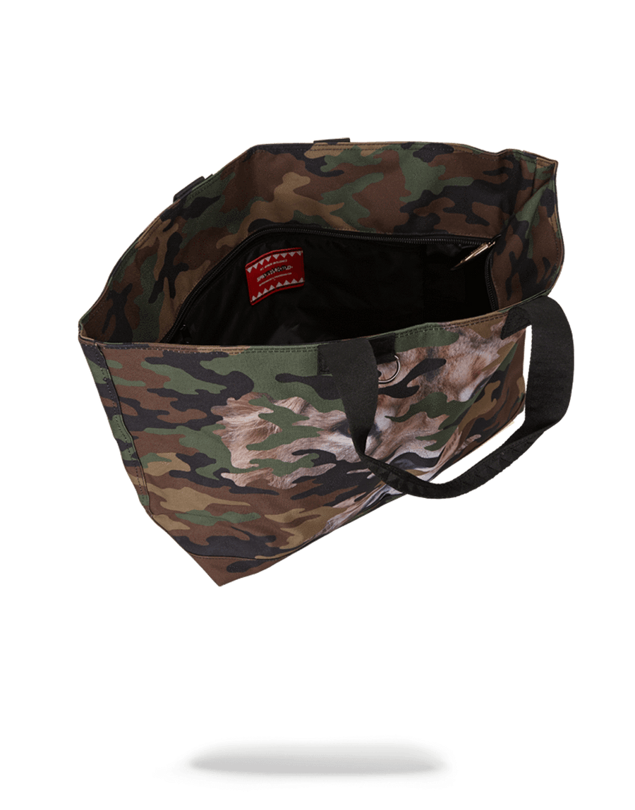 SPRAYGROUND® TOTE LION CAMO TOTE BAG