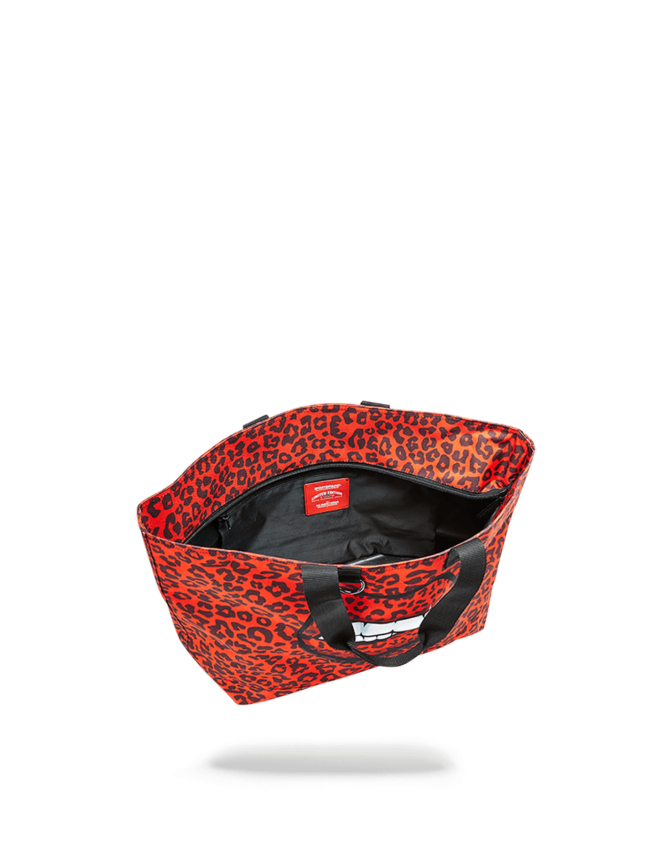 SPRAYGROUND® TOTE RED LEOPARD LIPS TOTE