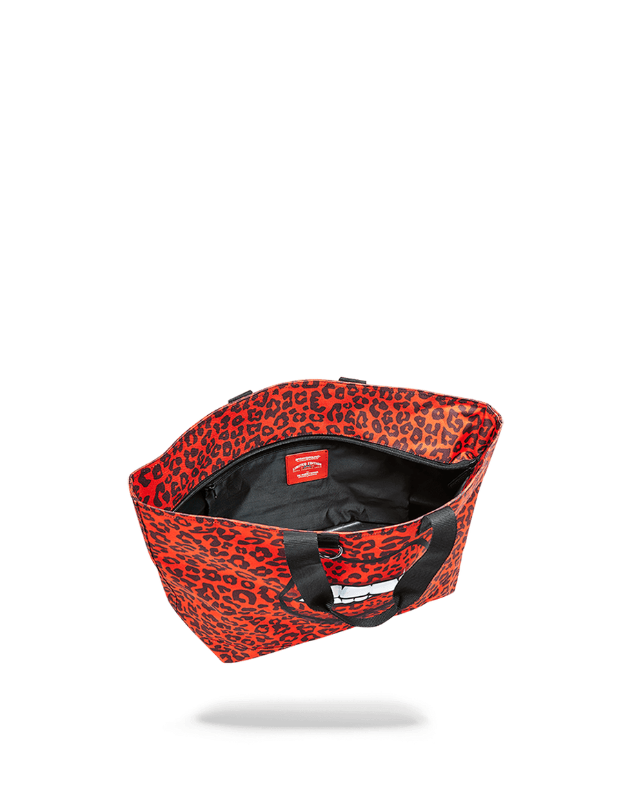 SPRAYGROUND® TOTE RED LEOPARD LIPS TOTE