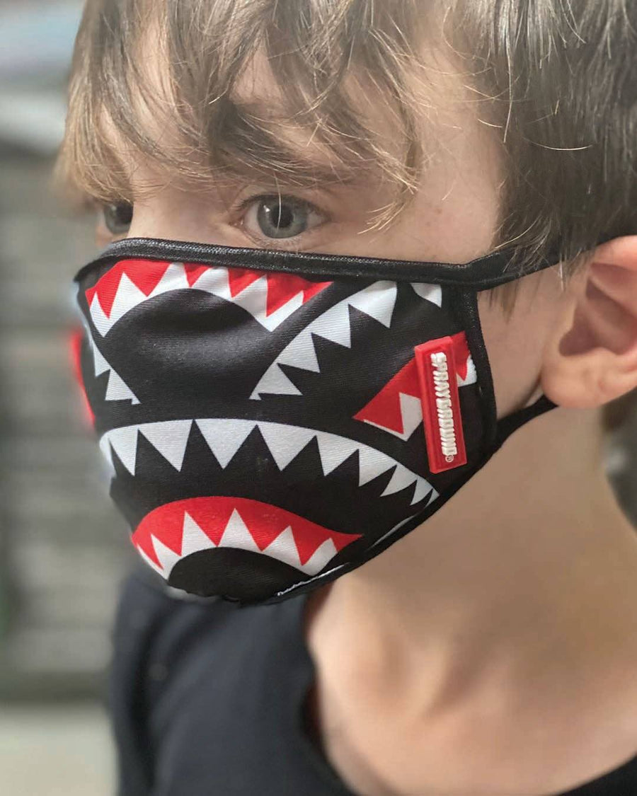 SPRAYGROUND® FASHION MASK KIDS SHARKMOUTH PATTERN MASK (CLASSIC FIT)