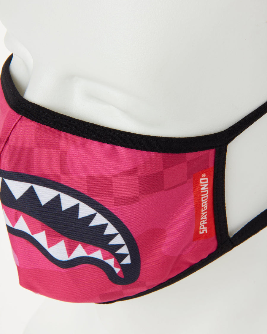 SPRAYGROUND® FASHION MASK PINK ANIME SHARK FORM-FITTING MASK