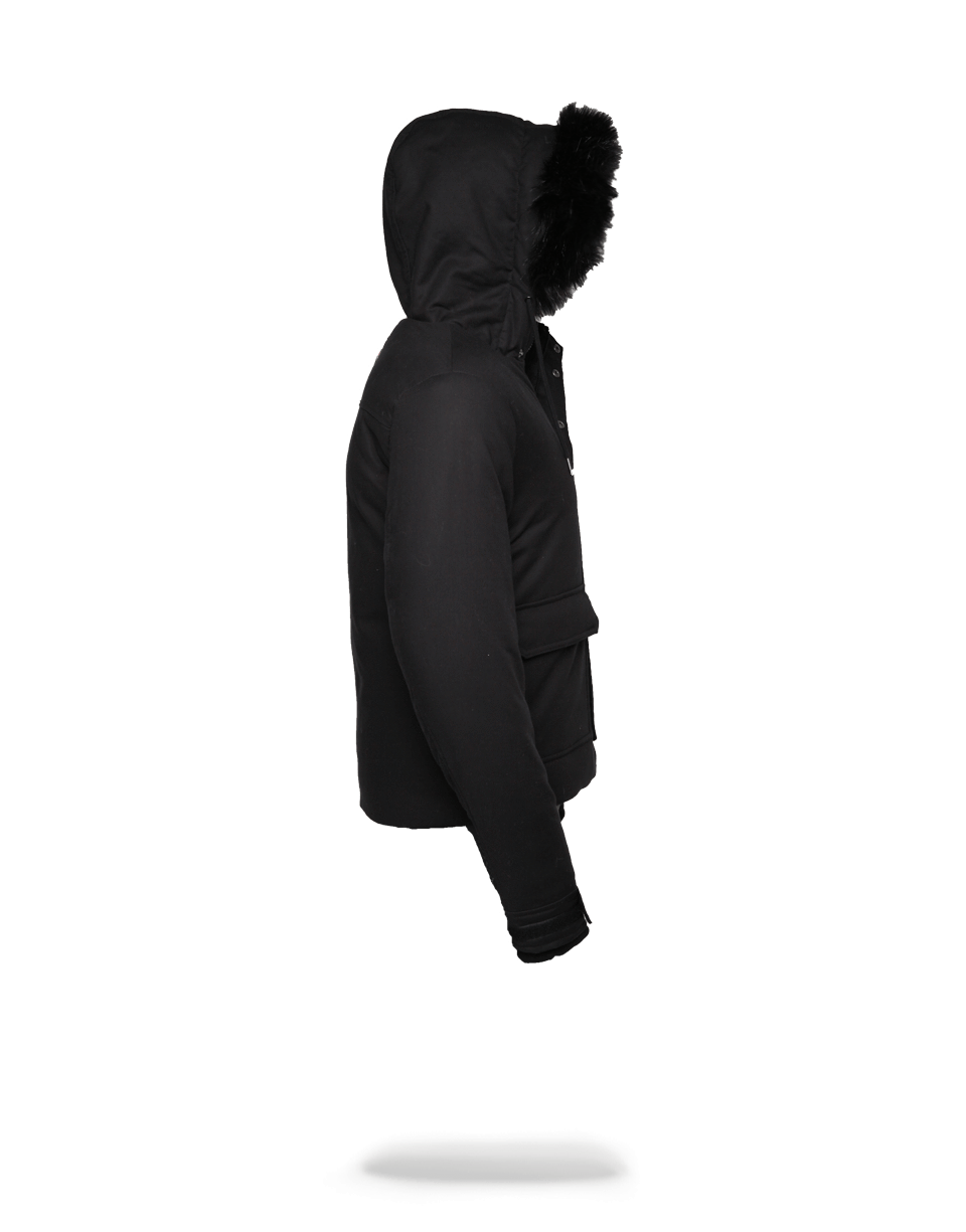 SPRAYGROUND® OUTERWEAR SOLID BLACK CHOPPER JACKET