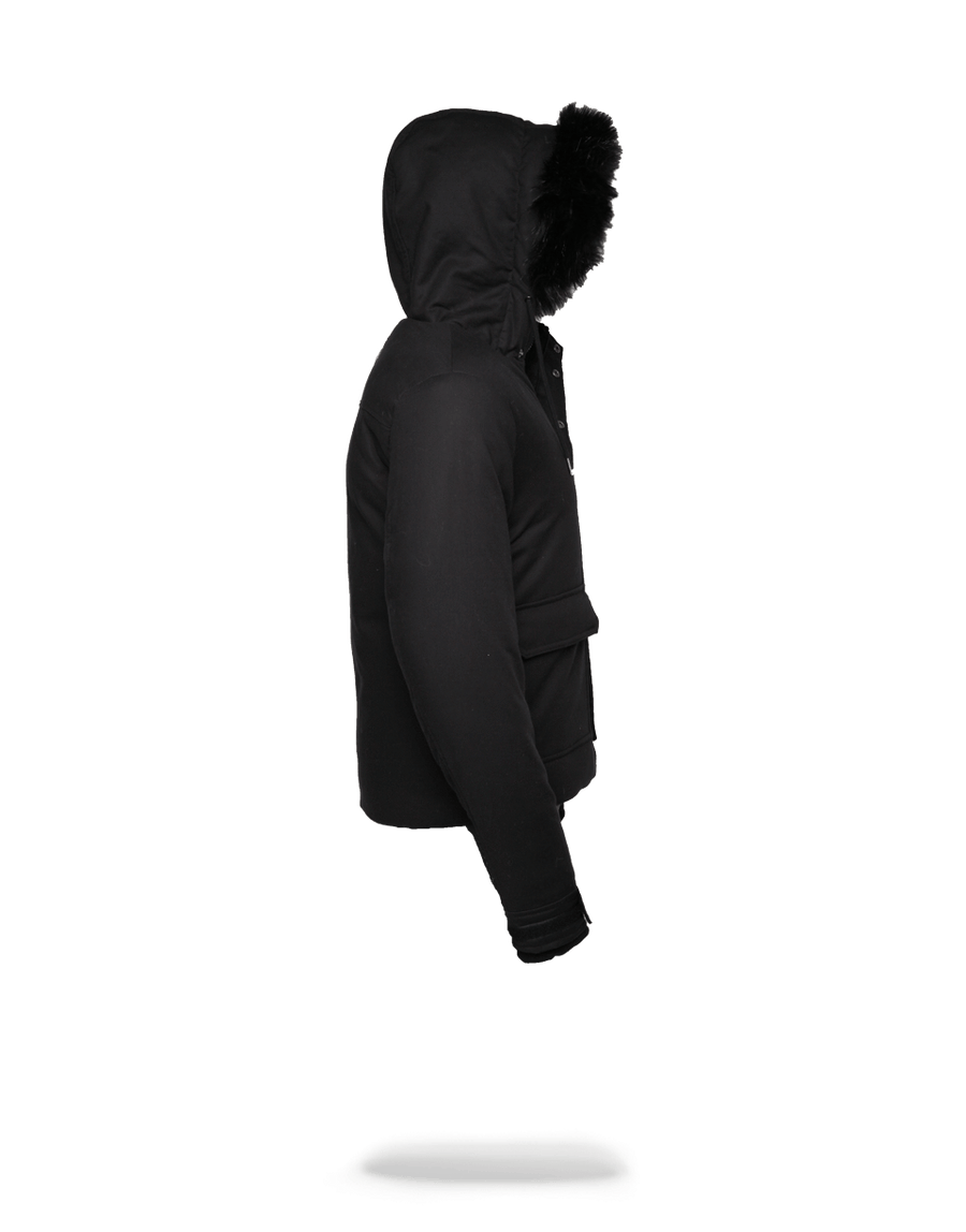 SPRAYGROUND® OUTERWEAR SOLID BLACK CHOPPER JACKET