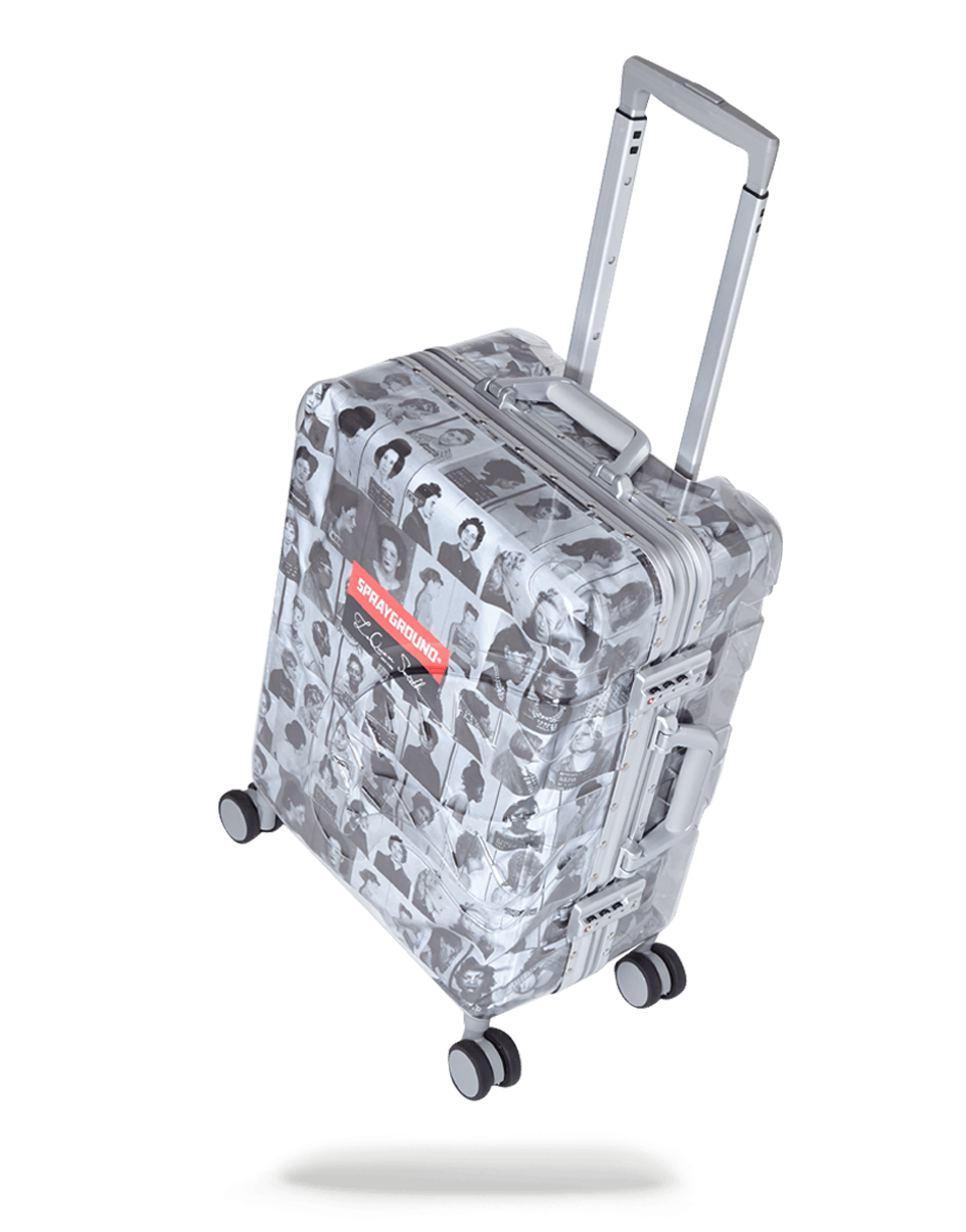 SPRAYGROUND® LUGGAGE LAQUAN SMITH EMBOSSED CLEAR 3M CARRY-ON