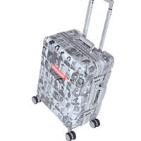 SPRAYGROUND® LUGGAGE LAQUAN SMITH EMBOSSED CLEAR 3M CARRY-ON