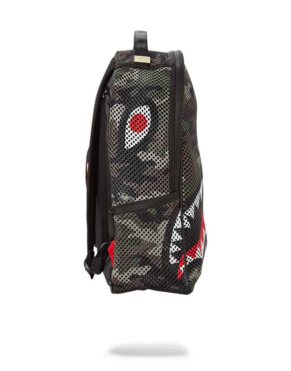 Sprayground camo mesh shark backpack on sale