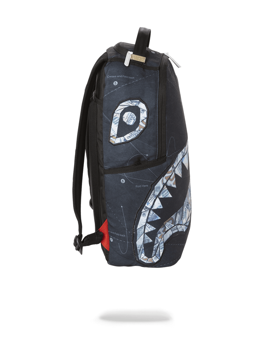 Sprayground Chenille Black Camo Shark Backpack