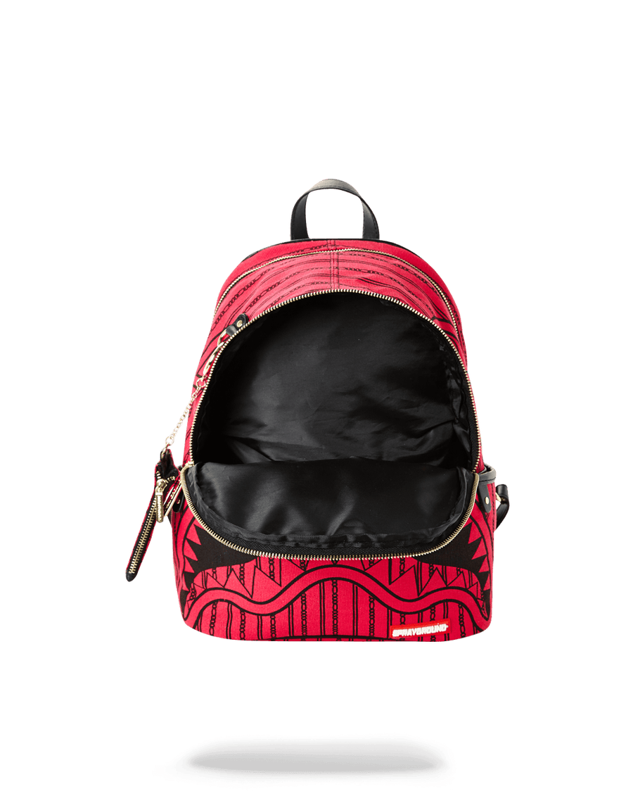 SPRAYGROUND® WOMENS BACKPACK PINK REVERSE SHARKS IN PARIS SAVAGE