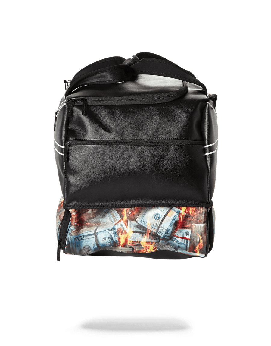 SPRAYGROUND® DUFFLE SPALDING X SPRAYGROUND FIRE MONEY SNEAKER DUFFEL