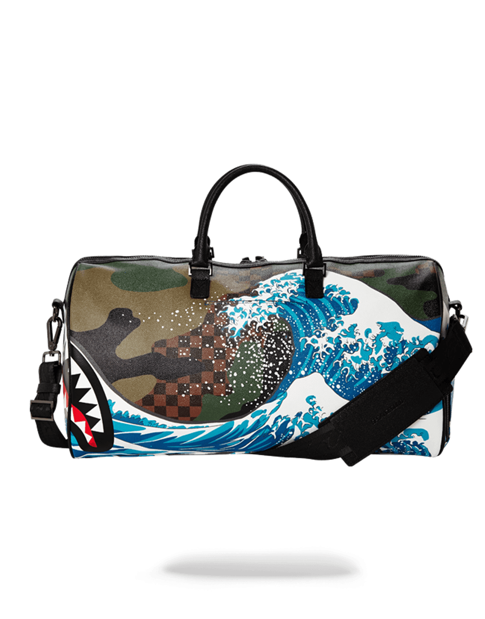 sprayground shark duffle bag