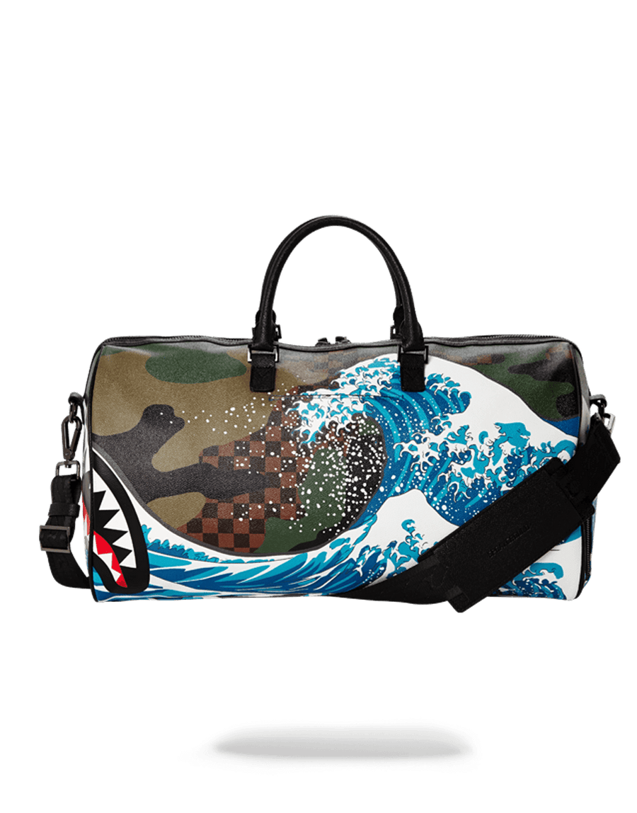 SPRAYGROUND® DUFFLE CAMOKAWA WAVE SHARK DUFFLE