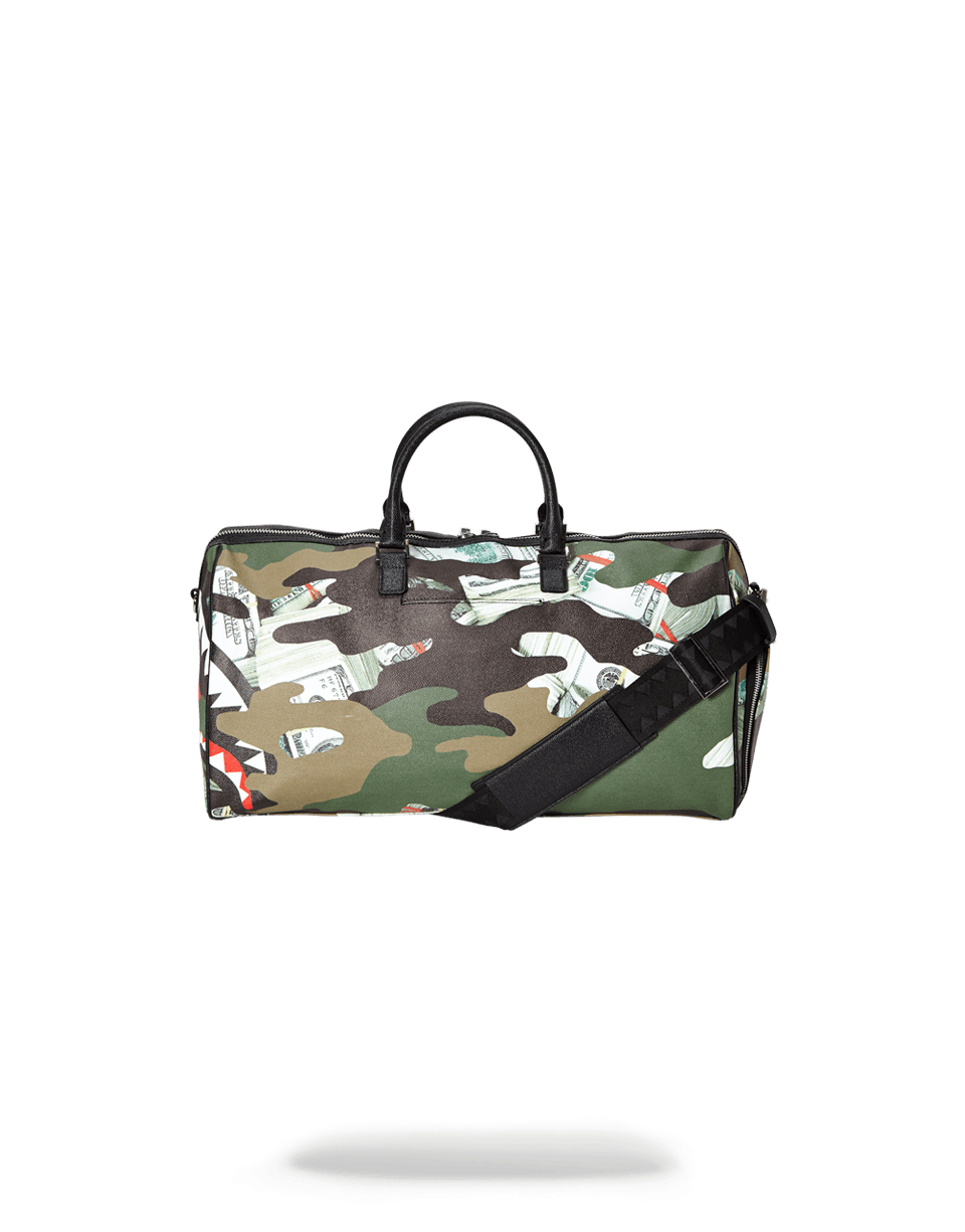 CAMO MONEY SHARK DUFFLE