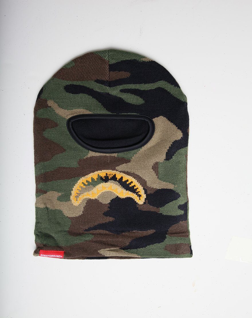 SPRAYGROUND® SKI MASK GOLD KNIT SHARK MOUTH SKI MASK