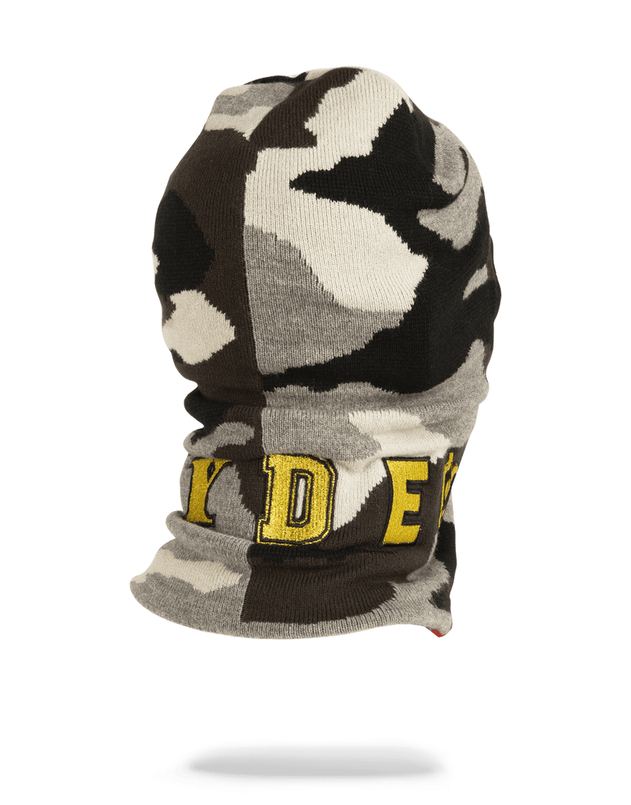 SPRAYGROUND® SKI MASK DESTROY SKI MASK (GOLD CAMO)