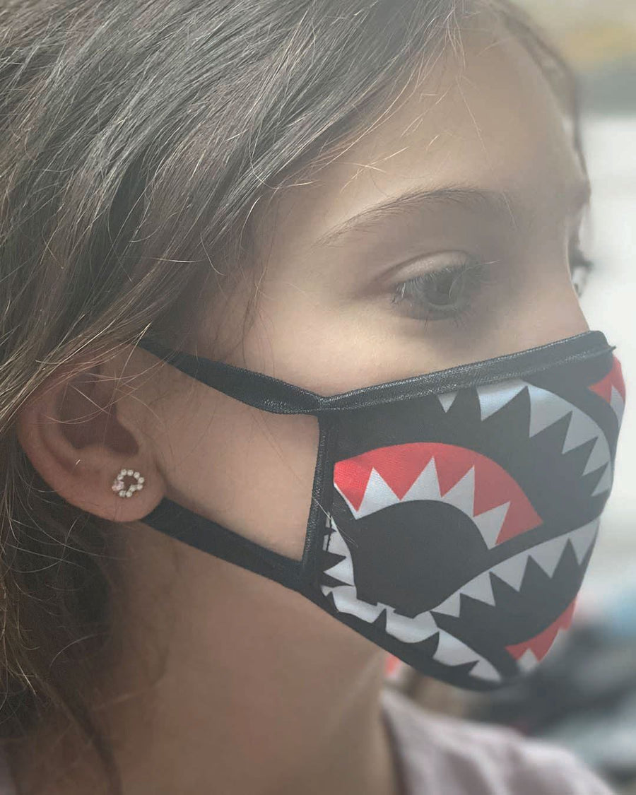 SPRAYGROUND® FASHION MASK KIDS SHARKMOUTH PATTERN MASK (CLASSIC FIT)