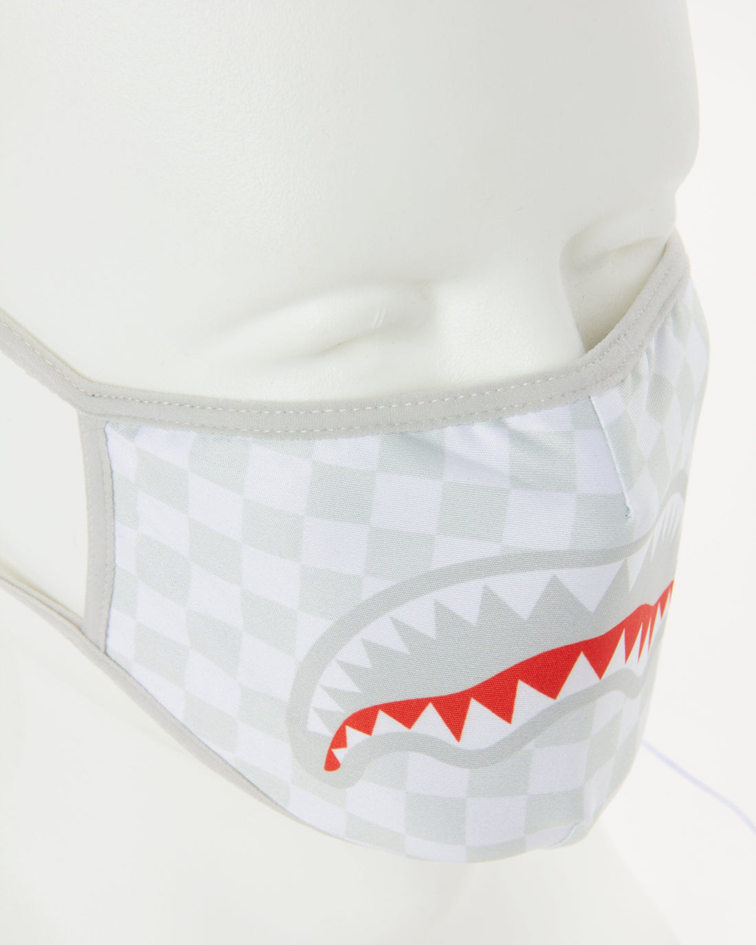 SPRAYGROUND® FASHION MASK SHARKS IN PARIS (WHITE) FORM-FITTING MASK