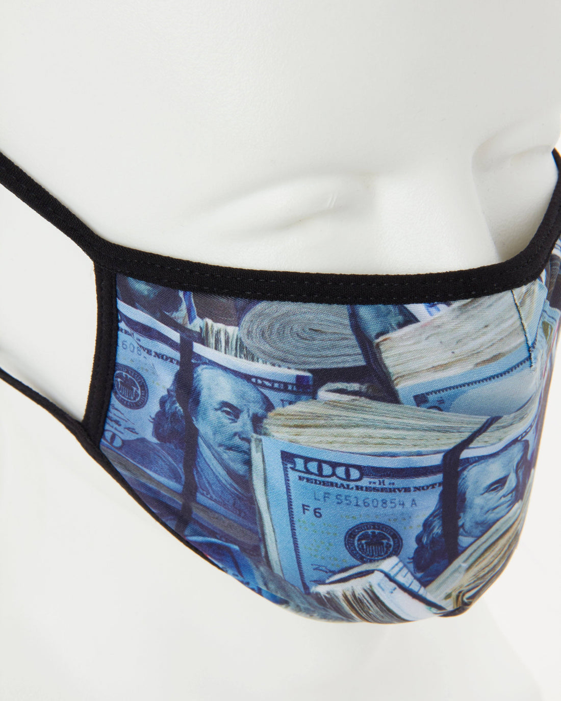 SPRAYGROUND® FASHION MASK MONEY WHERE UR MOUTH IS FORM-FITTING MASK