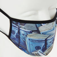 SPRAYGROUND® FASHION MASK MONEY WHERE UR MOUTH IS FORM-FITTING MASK