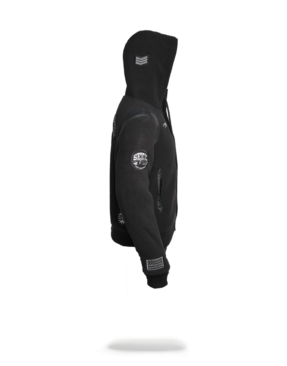 SPRAYGROUND® OUTERWEAR VARSITY ARMY PATCHES JACKET