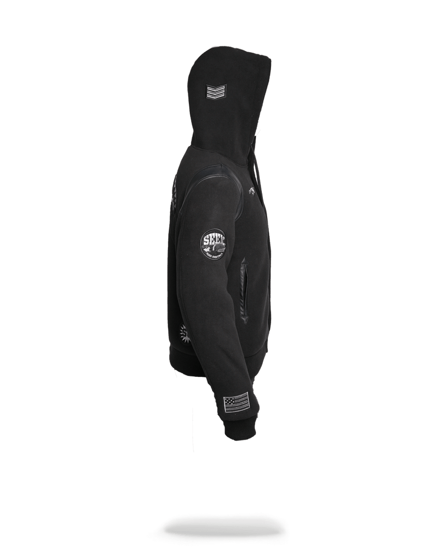 SPRAYGROUND® OUTERWEAR VARSITY ARMY PATCHES JACKET