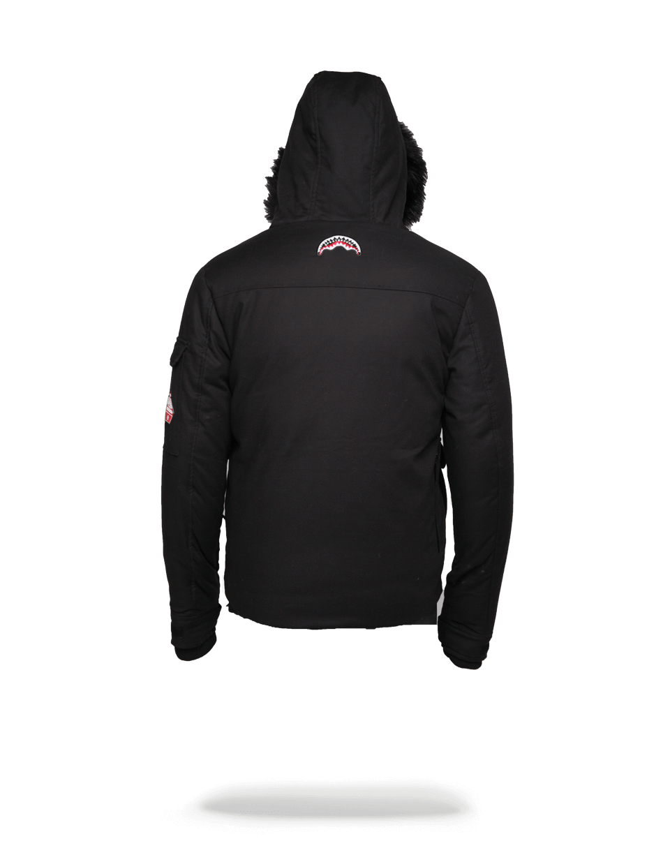 SPRAYGROUND® OUTERWEAR SOLID BLACK CHOPPER JACKET