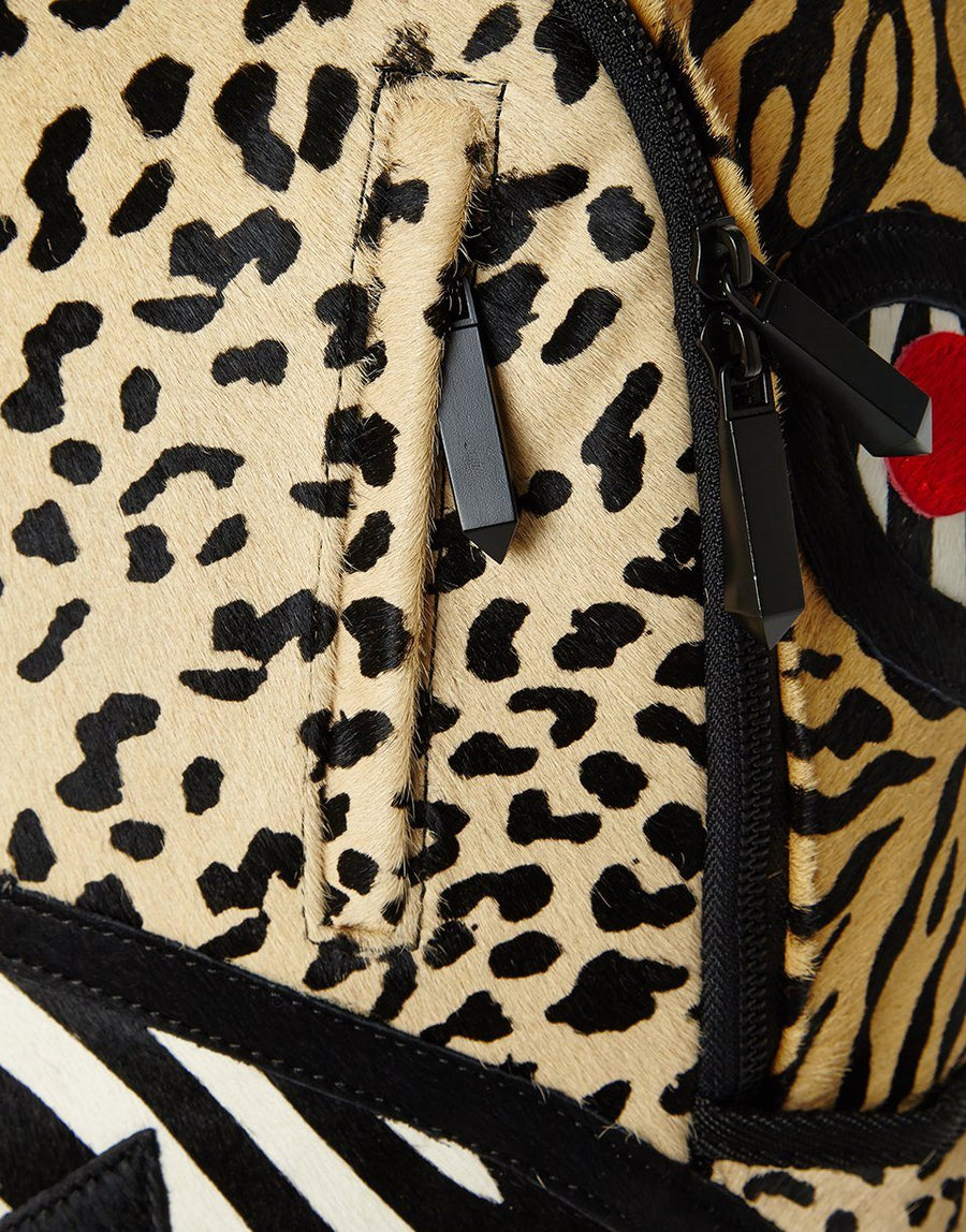 SPRAYGROUND® BACKPACK SAFARI SHARK (PONY HAIR/LEATHER) LIMITED TO 50 PCS