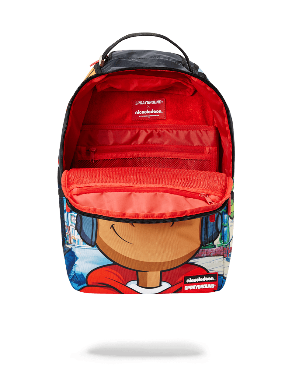 Shop Sprayground Hey Arnold On The Run Shark Backpack 910B4208NSZ red