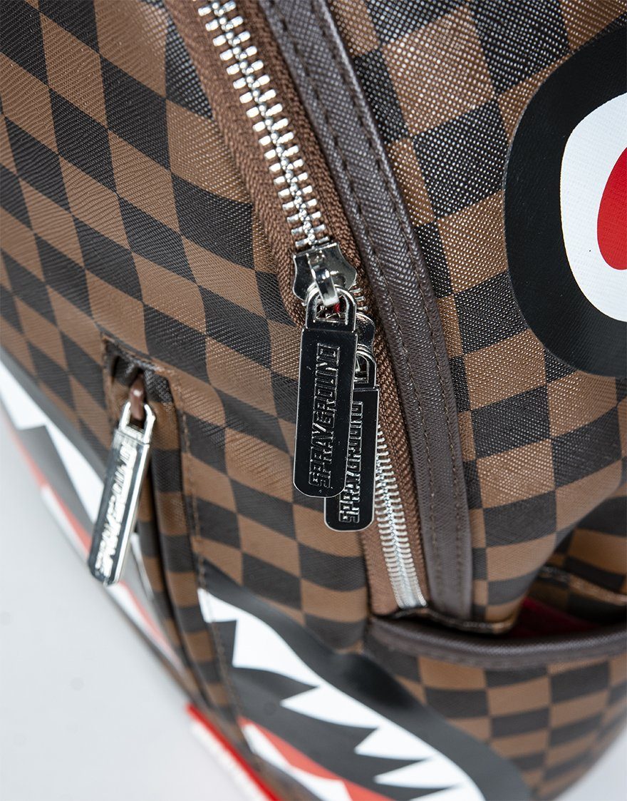 SPRAYGROUND® BACKPACK SLEEK SHARKS IN PARIS (BROWN)