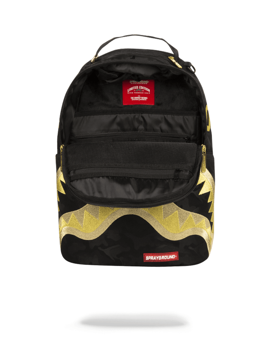 SPRAYGROUND® BACKPACK DESTROY SHARK (GOLD CAMO)